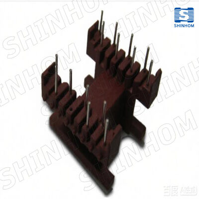 Qualità  EF20 8+8 Pin Ferrite Core Bobbin with UL 94V-0 Flame Retardant PET Material for Flyback Transformers fabbrica