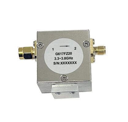 High Isolation Low Insertion Loss Coaxial Isolator with Wide Frequency Band for RF Microwave Systems